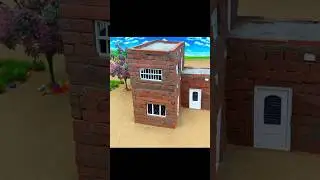 Diy Mini Tractor Construction School Building With Bricks Science Project #shorts #viral #diy