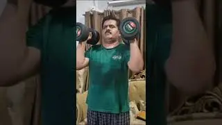 Fitness Goals.Practice with Dumbells.