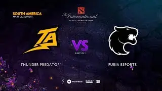 Thunder Predator vs FURIA Esports, TI9 Qualifiers SA, bo1 [Eiritel & LighTofHeaveN]