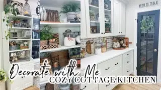 DECORATE WITH ME // COZY COTTAGE KITCHEN, DINING ROOM & COFFEE BAR // CHARLOTTE GROVE FARMHOUSE