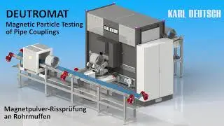 DEUTROMAT Crack Testing of Pipe Couplings / Risspr&uuml;fung an Rohrmuffen