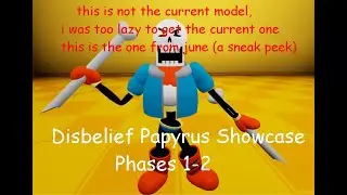 Disbelief Papyrus Showcase | Phase 1-2 | Undertale Last Corridor
