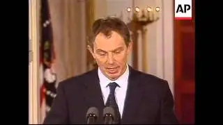 USA - Blair and Clinton address press conference