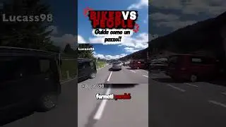 crazy driver brake check #bikerlifeita #angrypeople
