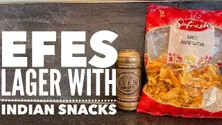 Efes Draft Beer Review With CoFresh Spicy Papri Gathia