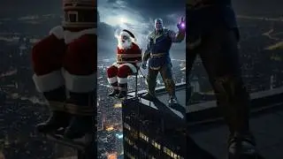 Hulk vs Thanos 🔥 Santa in Danger | New Year Rescue 🎅 #shorts