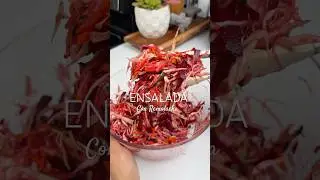 Ensalada Roja de Remolacha 🤤 #ensaladaroja #ensaladaremolacha #ensaladasconlimon #ensaladasvirales