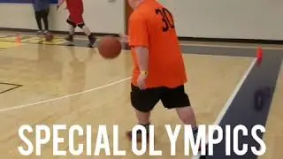 JJ at Hawks Special Olympics basketball 🏀 practice!