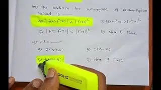 PG TRB MATHS NUMERICAL ANALYSIS 