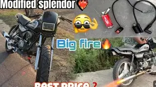 Splendor Plus ma rx 100 ka silencer 😱😱 फिर ka ??? #virl #vlogs #splendor 