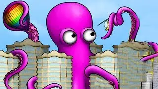GIGANTYCZNA OŚMIORNICA NISZCZY MIASTO!  - TASTY PLANET FOREVER!