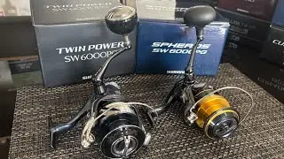 Molinete Shimano TwinPower SW 6000 PG e Saragosa SW 6000 PG, dois molinetes FANT&Aacute;STICOS!!! 🖖🏻👽🎣🚀