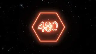 Orange sota neon timer 480 seconds (countdown)