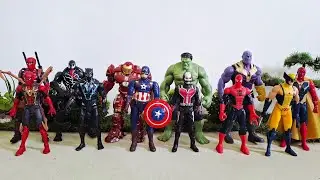 AVENGERS Super Hero Story Capt America Ant Man Spiderman Hulk Venom Vision Hulk Buster Review