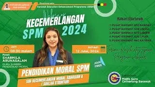 WEBINAR ULANGKAJI DAN TEKNIK MENJAWAB SOALAN: PENDIDIKAN MORAL KERTAS 1