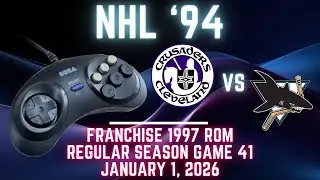 NHL '94 Franchise League (1997) - Crusaders (IAmDroot) at Sharks (Len) {Genesis} - Game 41