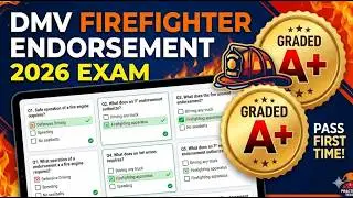 DMV FIREFIGHTER ENDORSEMENT ACTUAL EXAM Questions and Answers 2025 Graded A5