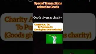 Imp.Journal Entries - Special Transactions related to Goods #accounting #accountancy #journalentries