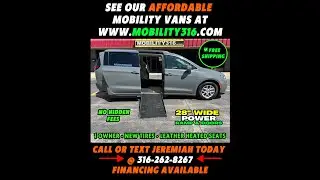 Wheelchair/Mobility van 2022 Chrysler Pacifica Touring L (2209), 42k miles, $52,995 w/ FREE SHIPPING