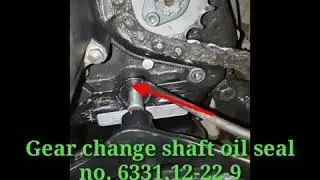 Bajaj discover 100cc bike chain wheel & Gear change shaft oil seal replacement