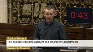 Richard Boyd Barrett raises the issue of hospital beds with the Minister for Health