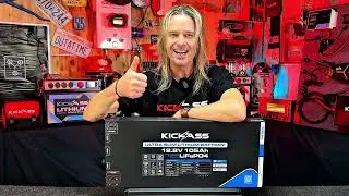 Introducing The KickAss Smart 12V 105Ah Ultra Slimline Lithium Deep Cycle Battery LiFePO4