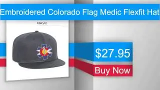 Embroidered Colorado Flag Medic Flexfit Hat
