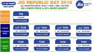 reliance jio republic day offer | reliance jio latest offer get 50% more data at 50rs less price