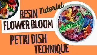 How to make Flower Coasters - The Bloom and Petri dish Technique Resin Art Full Tutorial