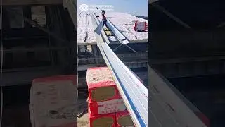Colored aluminum coils made into roofing panels