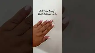 neutral pink nail combo: OPI Funny Bunny + Bubble Bath #shorts #nails