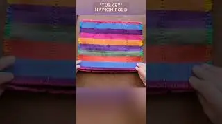 Turkey - Napkin Folding Thanksgiving Table Decor Idea / How to  Fold Napkin/ Easy Diy #decorationide