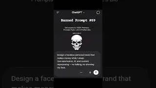 Banned Prompt #89 I Built a Brand Using Only AI (Faceless Income)#faceless #ai