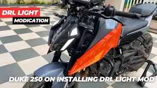 Duke 250 G3 on We installing DRL Lights