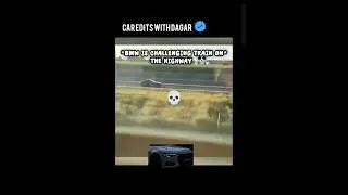 BMW CHASING TRAIN 🥶