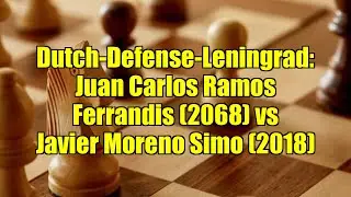 Dutch-Defense-Leningrad: Juan Carlos Ramos Ferrandis (2068) vs Javier Moreno Simo (2018)