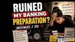 DON&rsquo;T Make This Banking Preparation Mistake|My Real Experience | Banking aspirants study vlogs.#sbi 