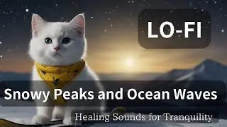 Snowy Peaks and Ocean Waves: Healing Sounds for Tranquility #WhiteNoise #HealingWave#OceanWaves