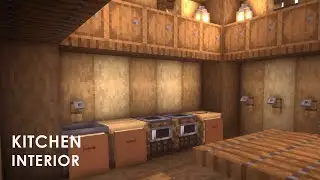 Minecraft: Wooden Kitchen Tutorial | Interior Build