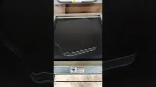 BobsCNC mold vacuum forming ABS on the Belovac.