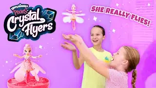 NEW Hatchimals Pixies Crystal Flyers Unboxing with Tic Tac Toy Addy and Maya - Real-flying Pixies!