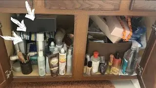 2 Tier Under Sink Organizer with Slide Out Drawers | Before & After 🚰✨