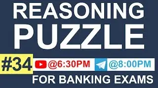 Reasoning Puzzle | Reasoning Puzzles for Bank Exams in Hindi | Reasoning for Banking Exam