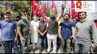 YNC protest unprecedented Hike in Fuel Prices ,Rising Jobless In JKUT
