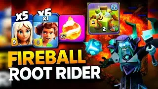  UNSTOPPABLE TH17 Fireball Root Rider Attack Strategy | Best Clash of Clans Army 2025!