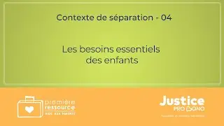 Les besoins essentiels des enfants