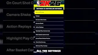 ЛУЧШИЕ НАСТРОЙКИ КОНТРОЛЛЕРА 2K26 #nba2k #2kcommunity #2kcontent
