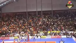 Penonton yang beruntung diproliga gor sritex arena solo