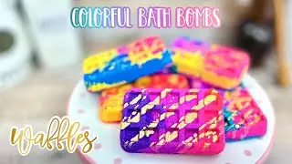 Make Bath Time Fun with Rainbow Waffle Bath Bombs!
