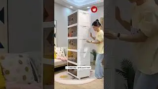 ✨ This foldable storage cabinet is a game-changer! 🤩 #youtubeshorts #cabinet #shorts #viral